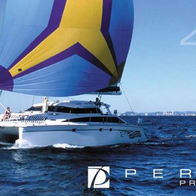 Perry 43 multihull cruising yacht