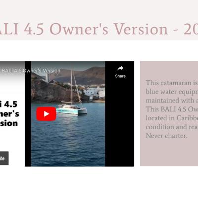 BALI 4.5 Owner's Version