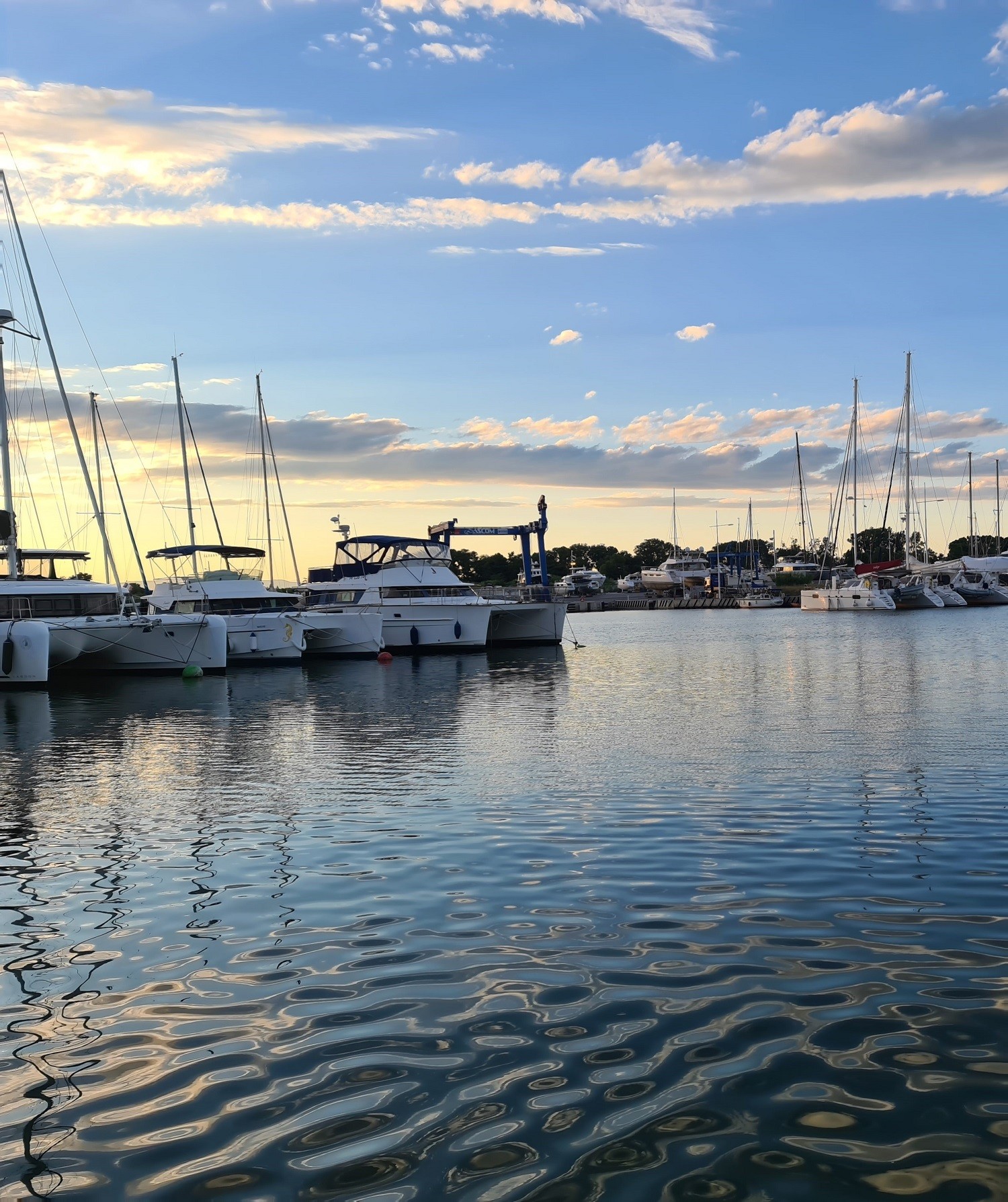 Canet en roussillon on the evening