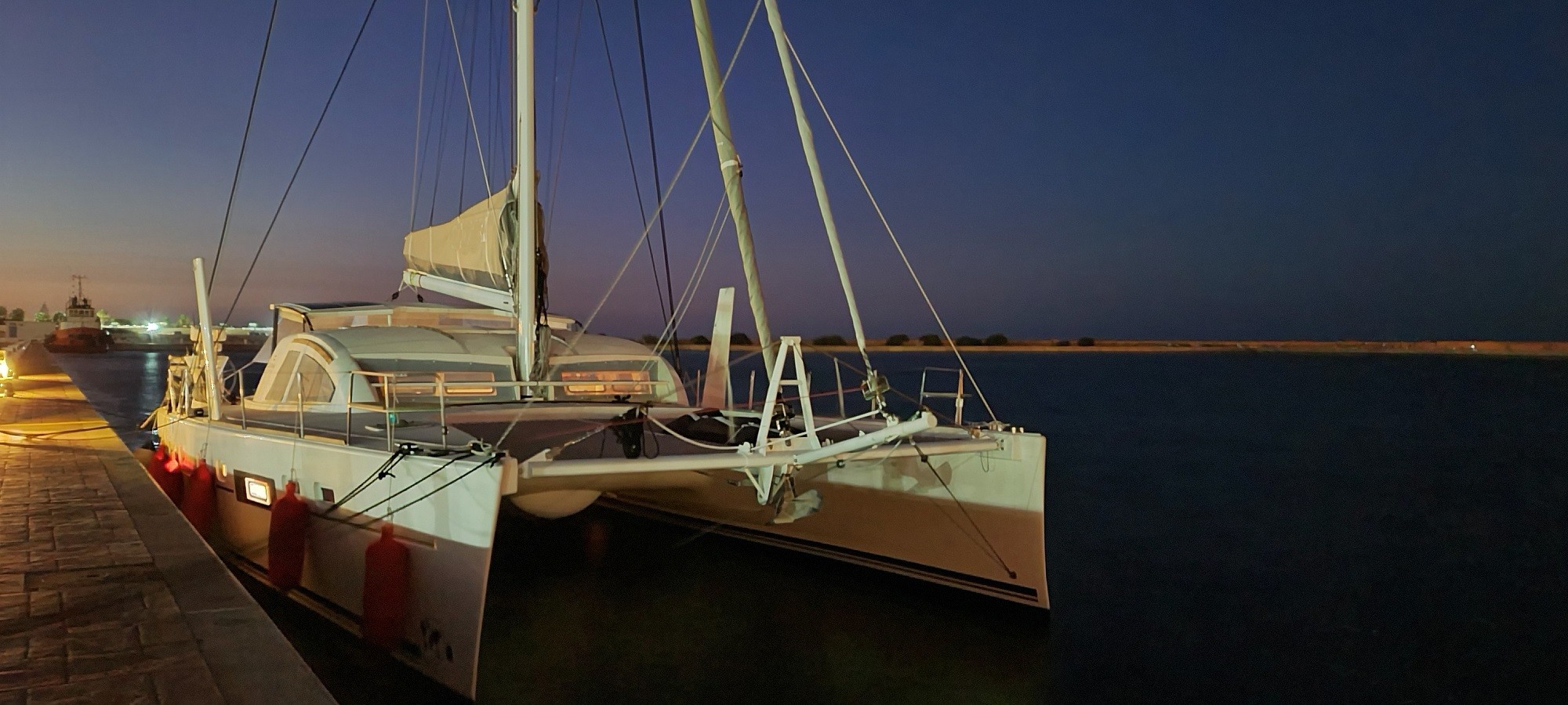 Catana 55 by night in bizerte