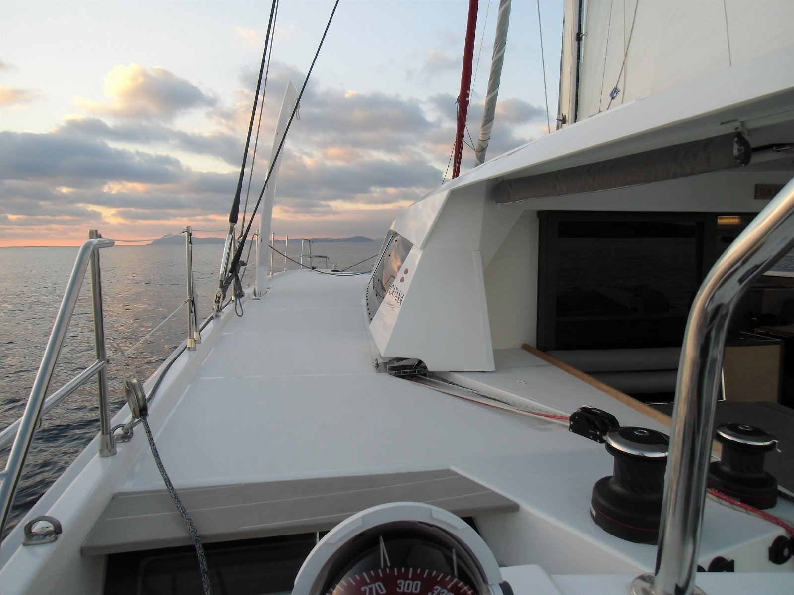 Catana 62 on the morning