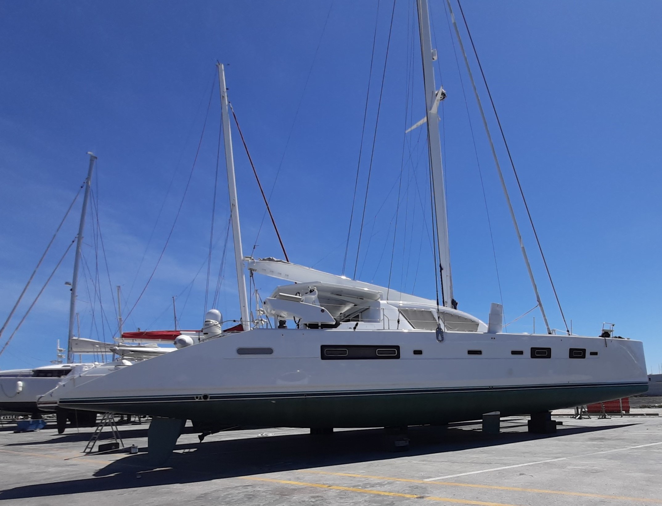 Catana 65 out of water