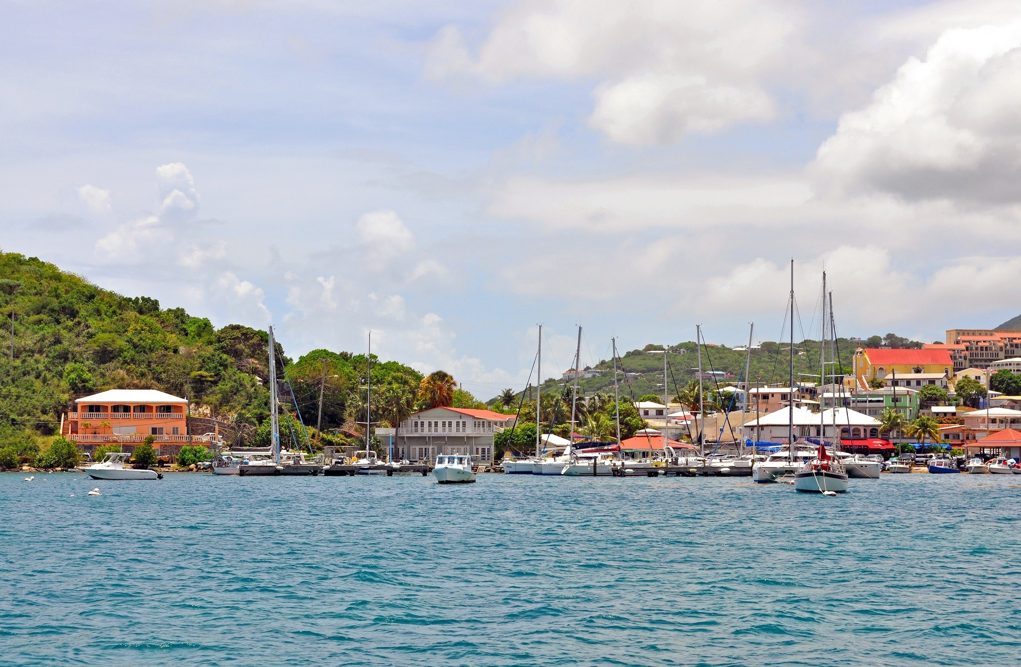 Harbor view of frenchtown st thomas virgin islands