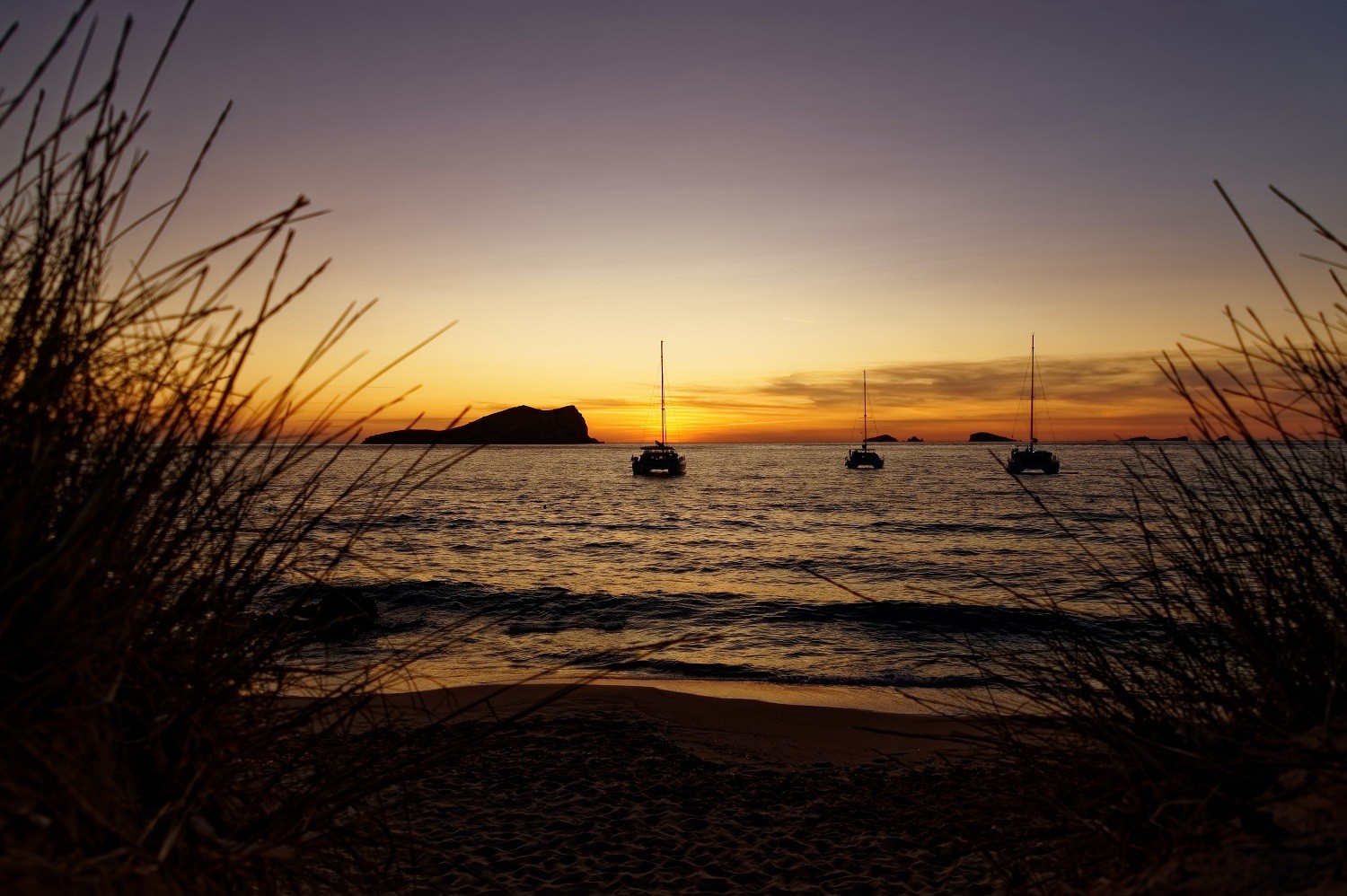 Ibiza sunset at cala comte
