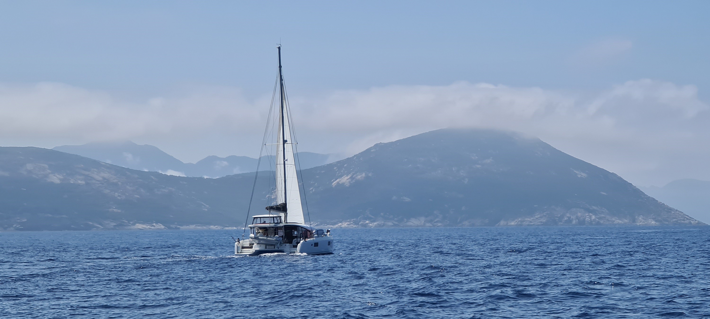 Lagoon 42 sailing in corsica