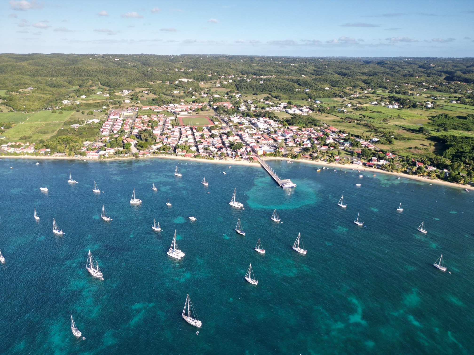 Mouillage de saint louis marie galante