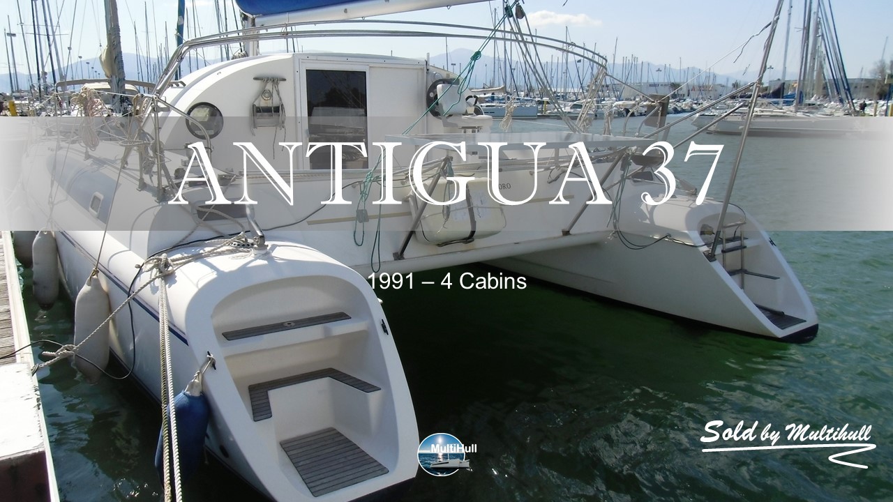 Sold by multihull antigua 37 4 cabins 1991