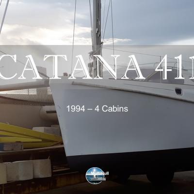 Sold by multihull catana 411 1994