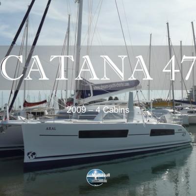 Sold by multihull catana 47 2009 4 cabines