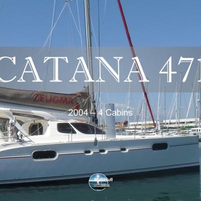 Sold by multihull catana 471 2004 4 cabines