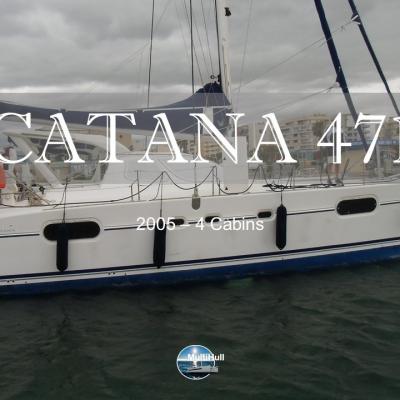 Sold by multihull catana 471 2005 4 cabines