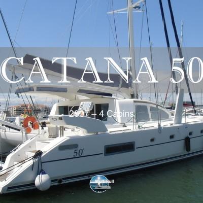 Sold by multihull catana 50 2007 4 cabines