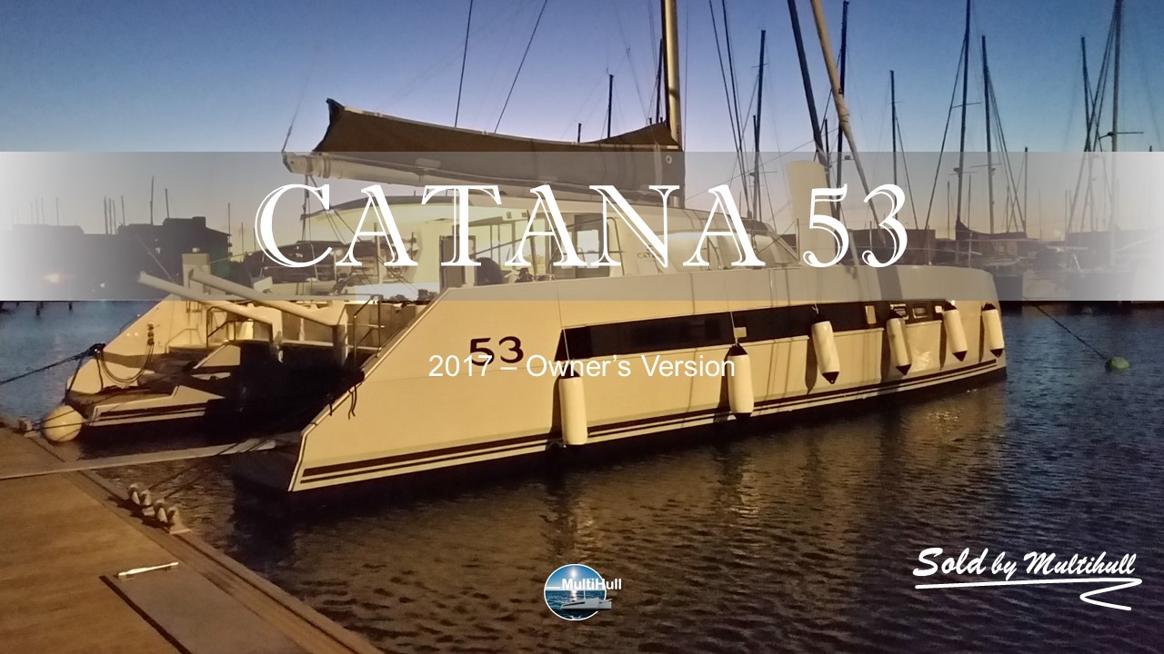 Sold by multihull catana 53 owner s version 2017