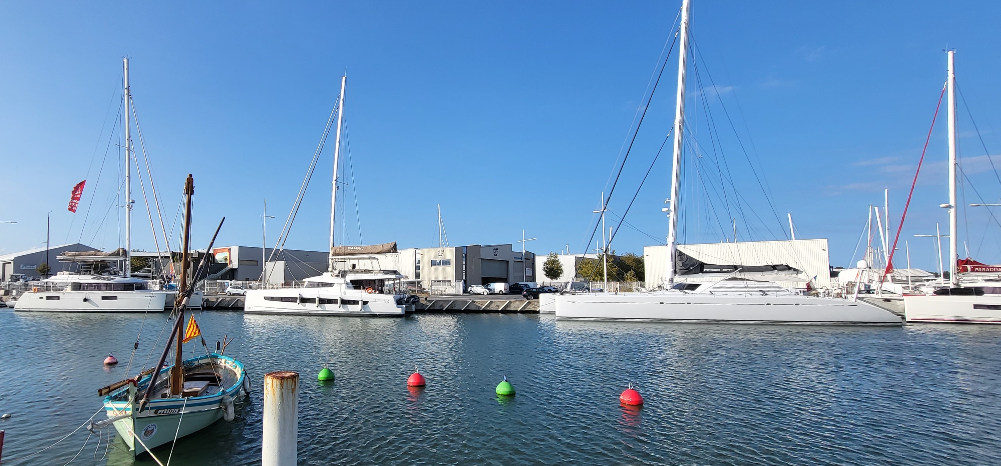 Sunny day in canet en roussillon