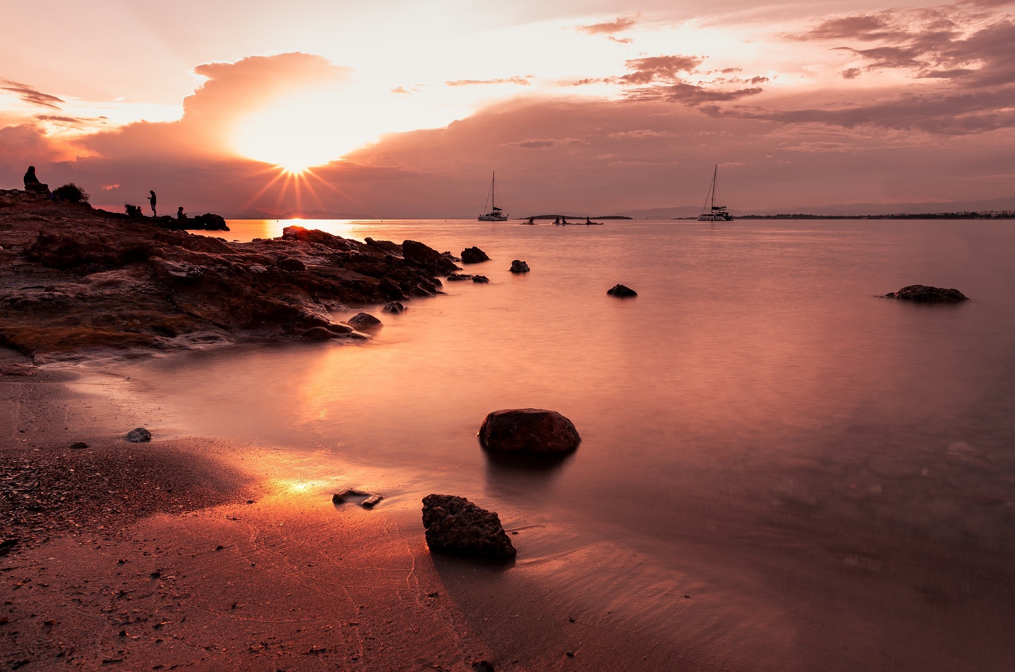 Sunset in greece