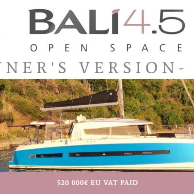 For Sale 2015 - BALI 4.5 Owner's Version 