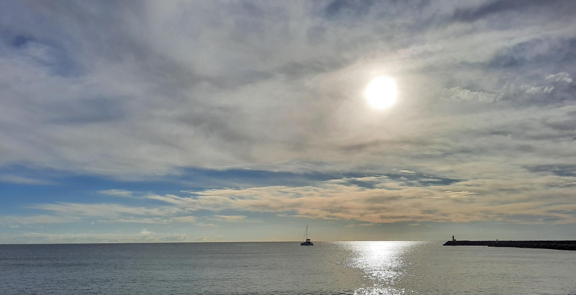 Canet en roussillon on the morning