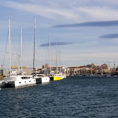 Canet en roussillon windy but sunny