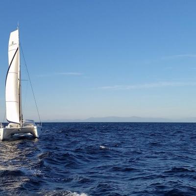 Catana 47 sailing in canet en roussillon