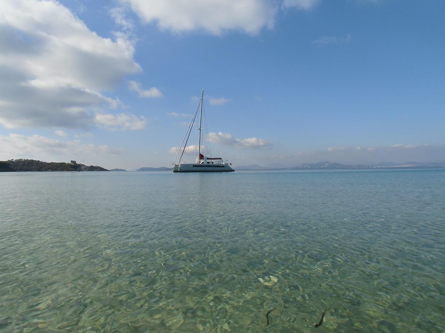 Catana 62 at anchorage