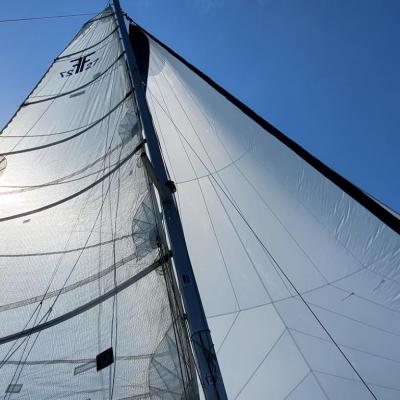 Corsair f27 gennaker and mainsail