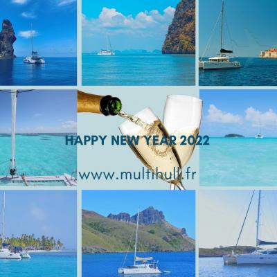Happy new year 2022 multihull
