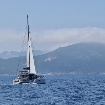Lagoon 42 sailing in corsica