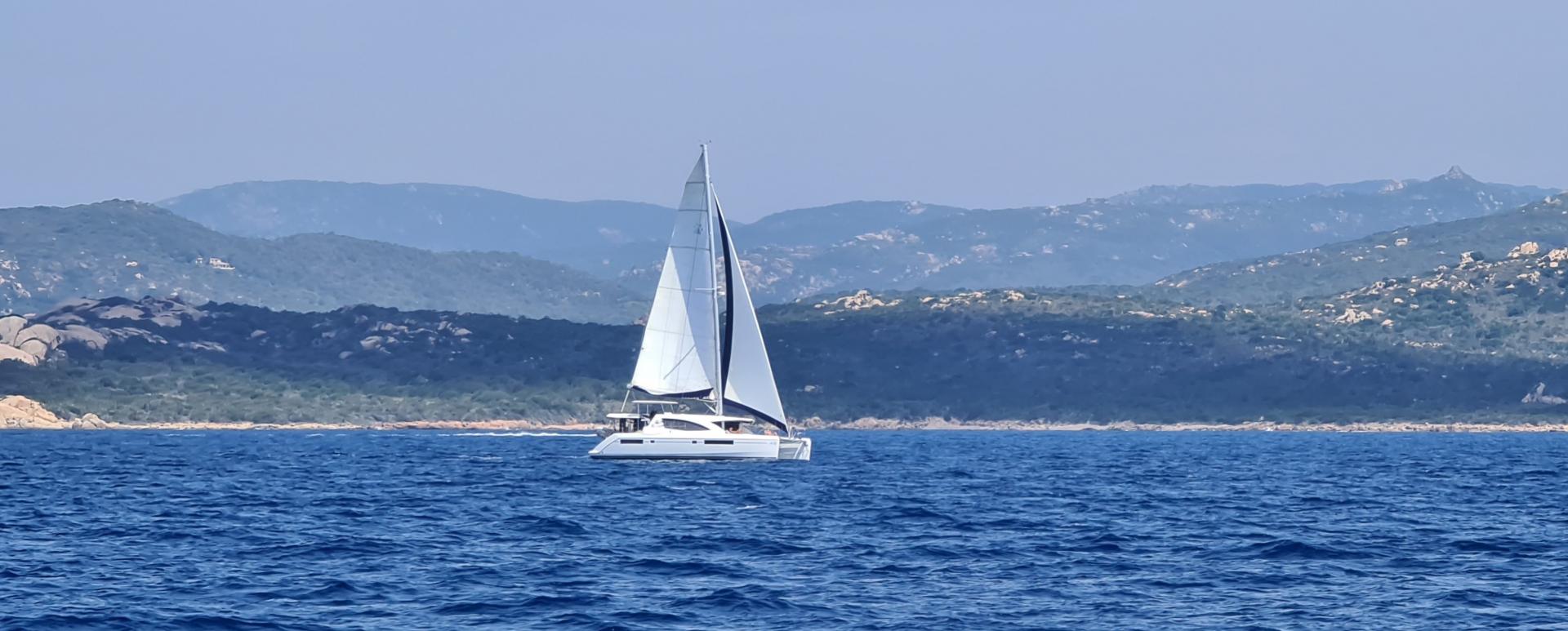 Leopard 45 under sails