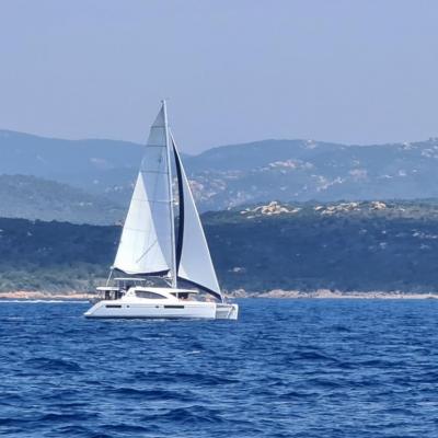 Leopard 45 under sails