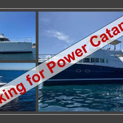 Looking for power catamaran
