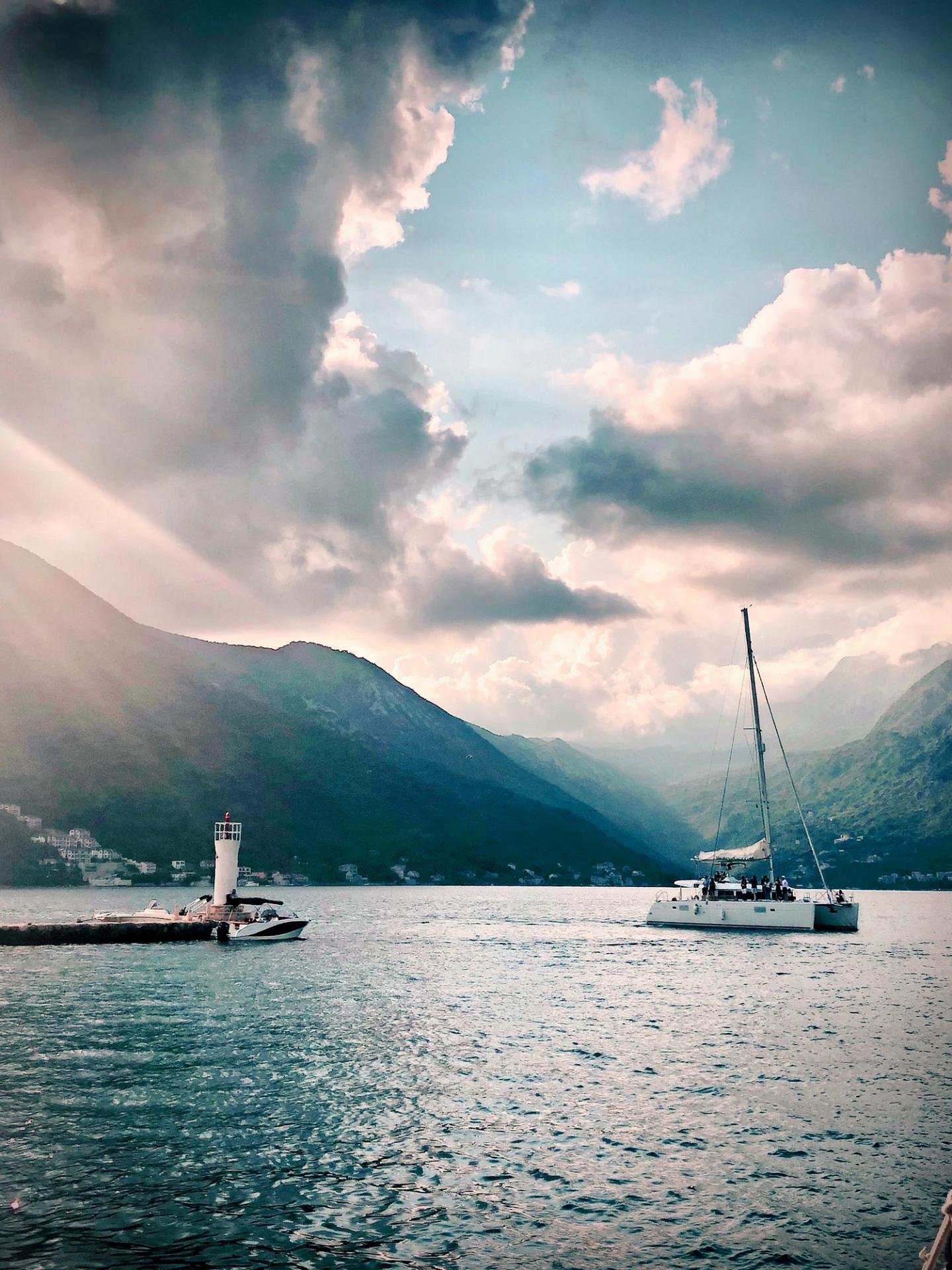 Montenegro sailing bay of kotor