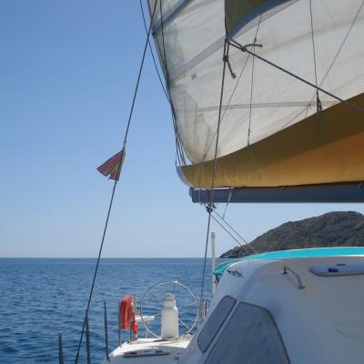Nautitech 435 sailing in spain