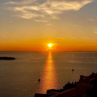 Oia greece stunning sunset