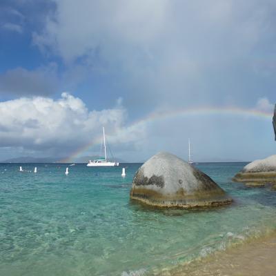 Rainbow in caribbean
