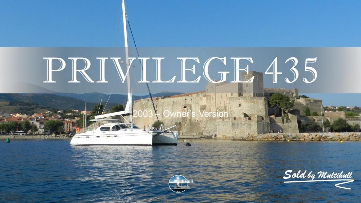 Sold by multihull privilege 435 2003 owner s version 1