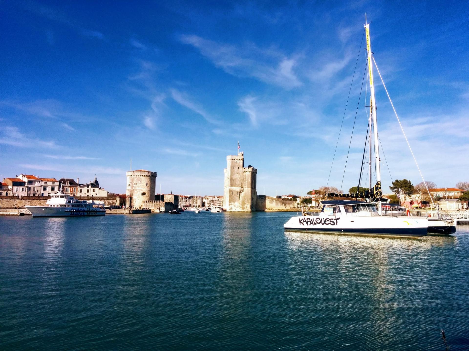 Sunny day in la rochelle